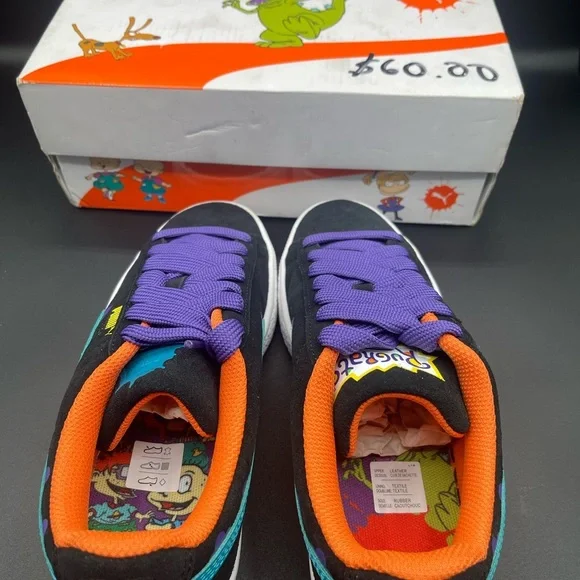 Puma Sneakers in Black with Purple and Blue - Picture 5 of 8